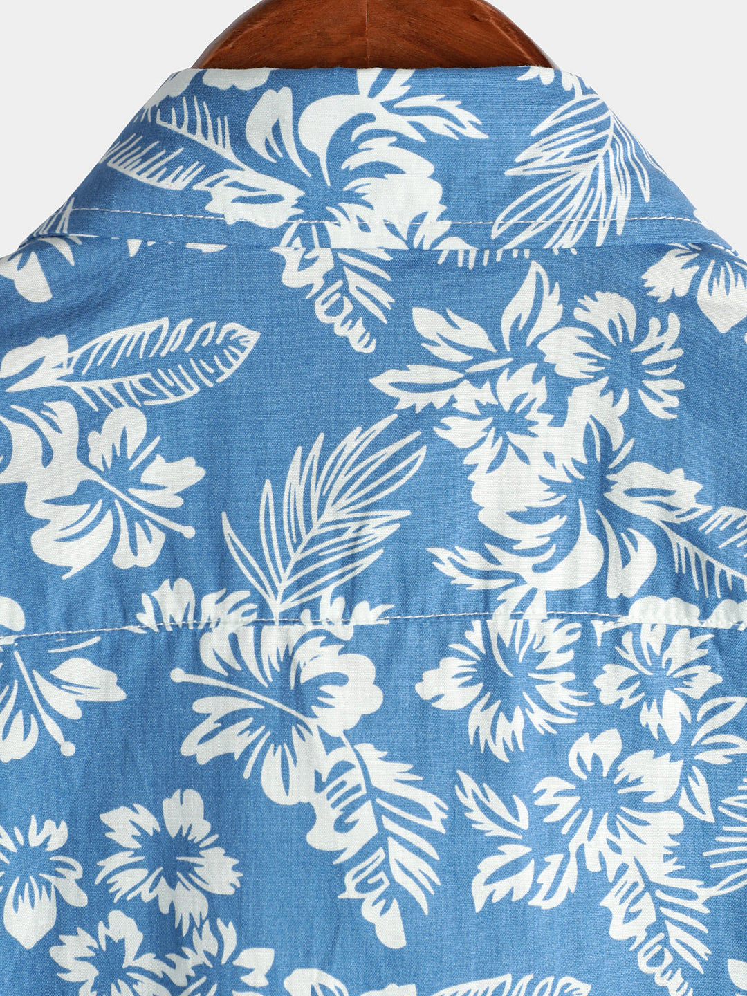 Hawaïblouse met korte mouwen en bloemenpatroon