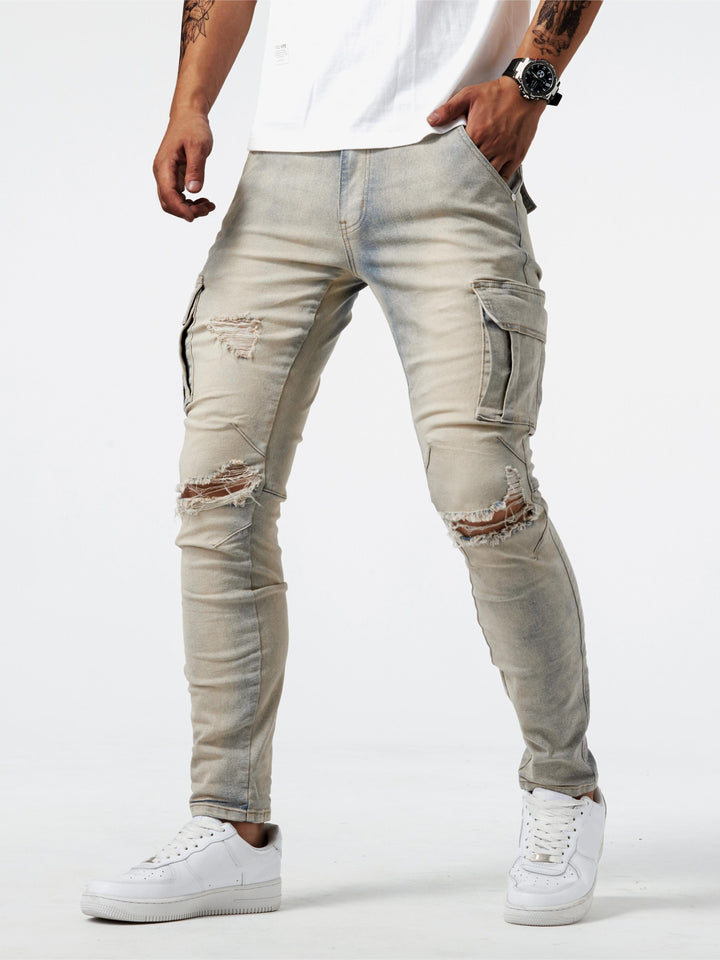 Slim Fit Cargo Jeans