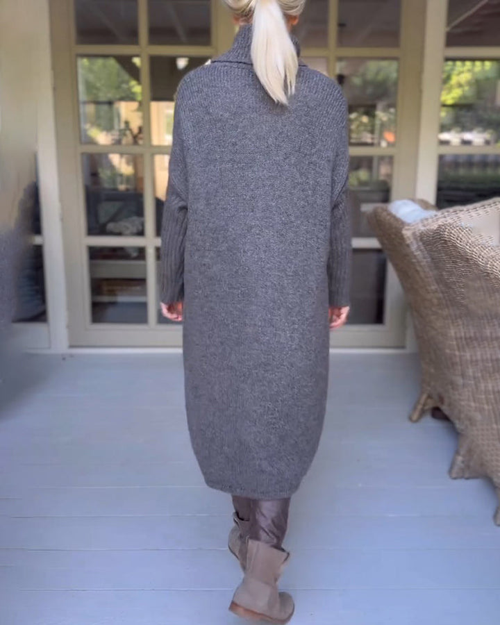 Trui met hoge hals en lange mouwen