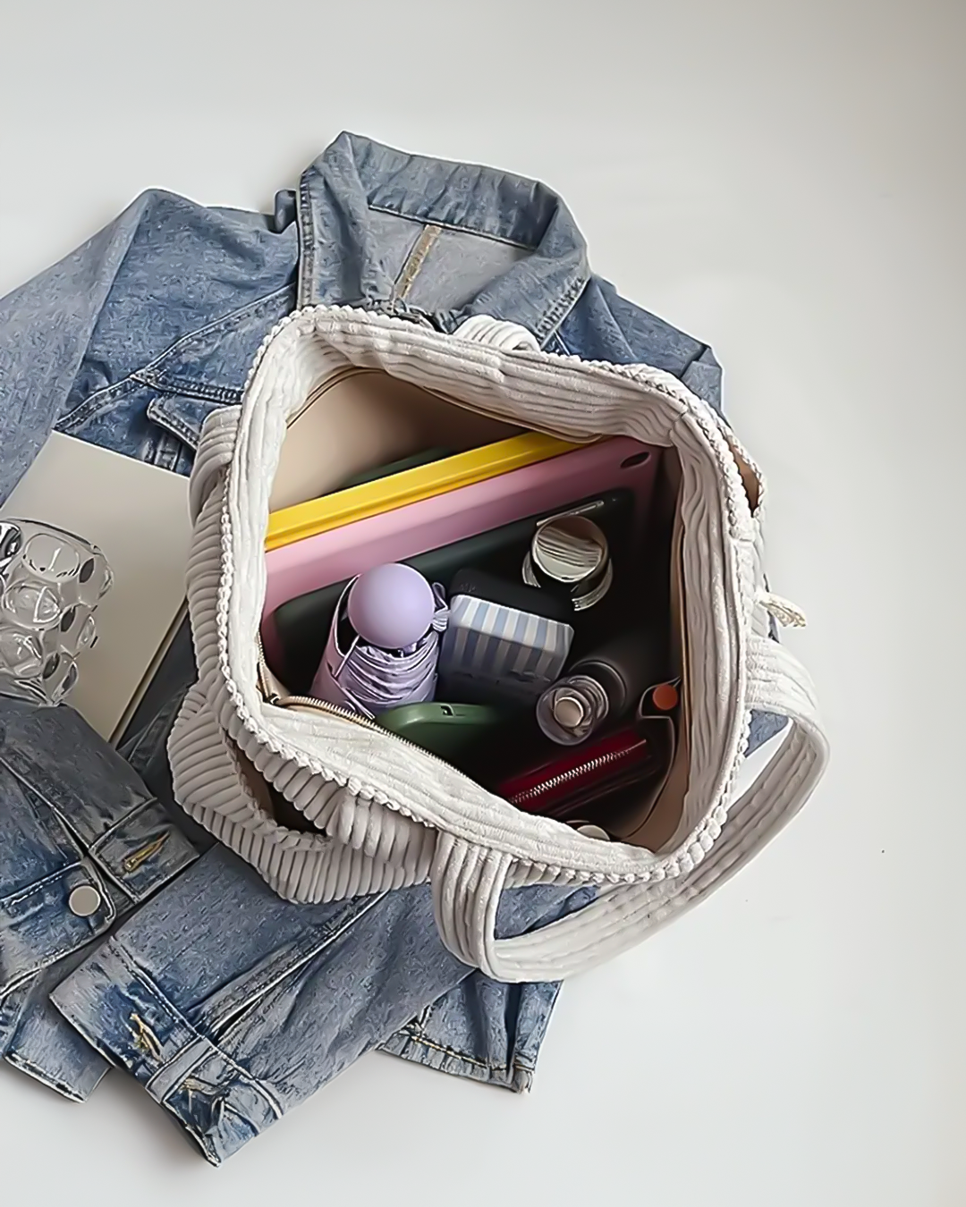 Geribbelde Totetas met Koorddetail