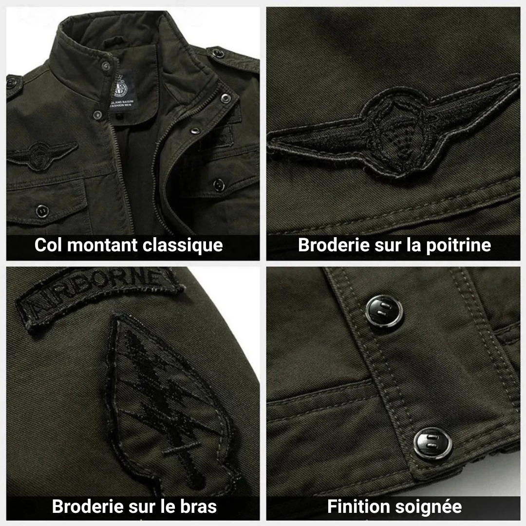 NOAH™ | GESTRUCTUREERDE MILITAIRE JAS