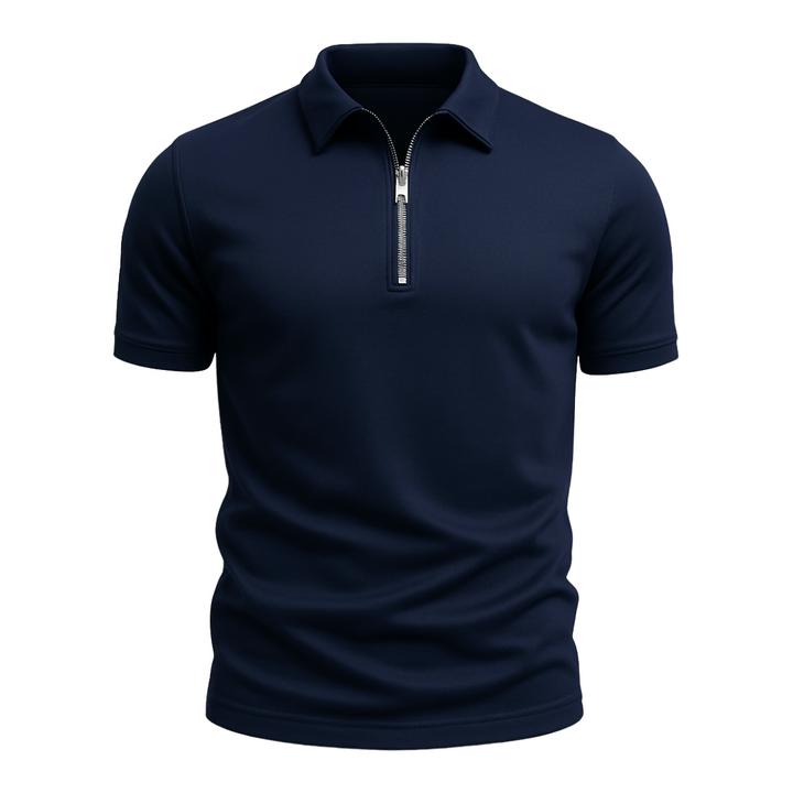 Klassieke Rits Polo Shirt 2+1 Gratis