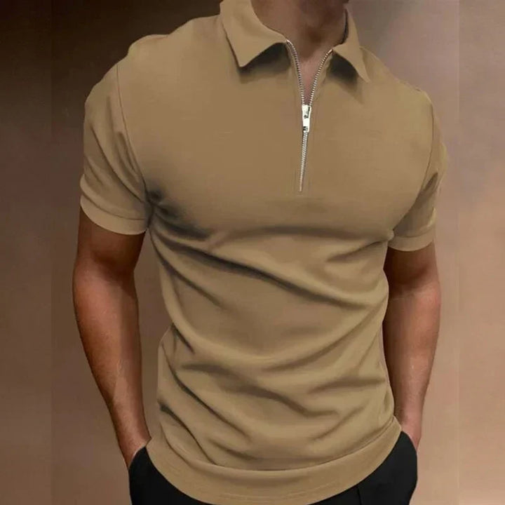 Klassieke Rits Polo Shirt 2+1 Gratis