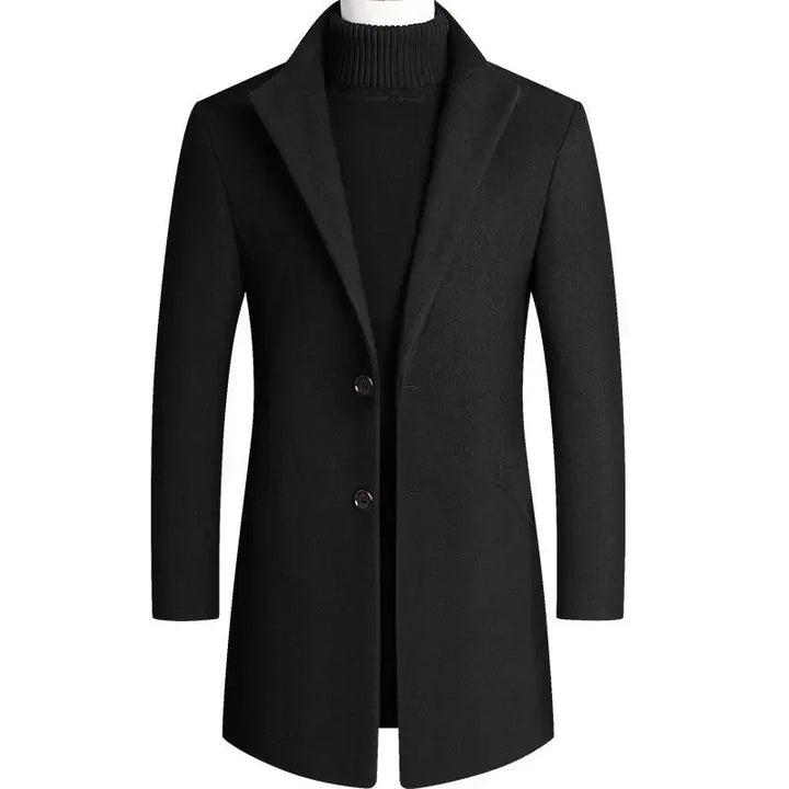 Wollen heren trenchcoat