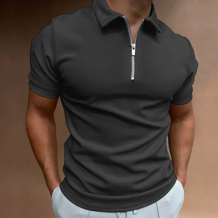 Klassieke Rits Polo Shirt 2+1 Gratis
