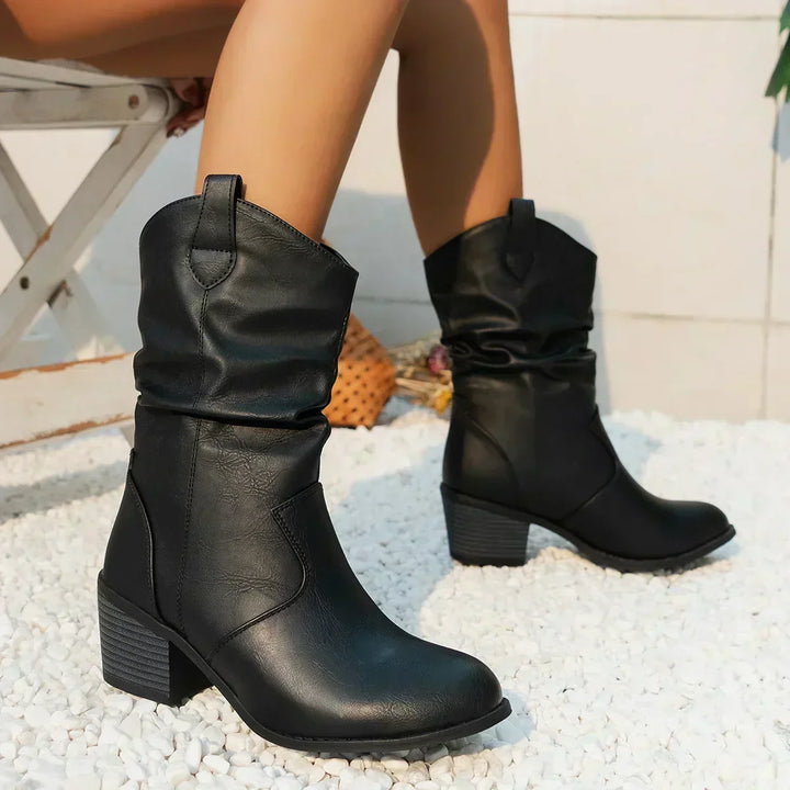 Klassieke Mid-Calf Western Boots