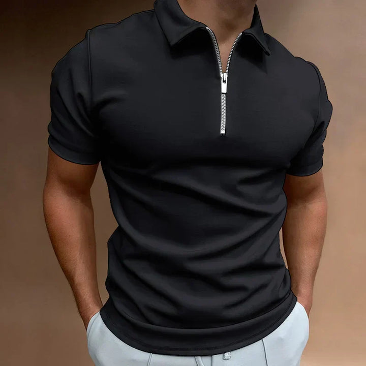 Klassieke Rits Polo Shirt 2+1 Gratis