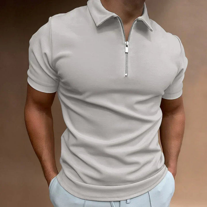 Klassieke Rits Polo Shirt 2+1 Gratis