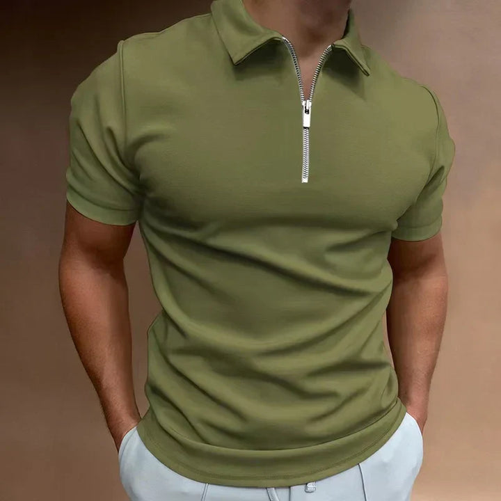 Klassieke Rits Polo Shirt 2+1 Gratis