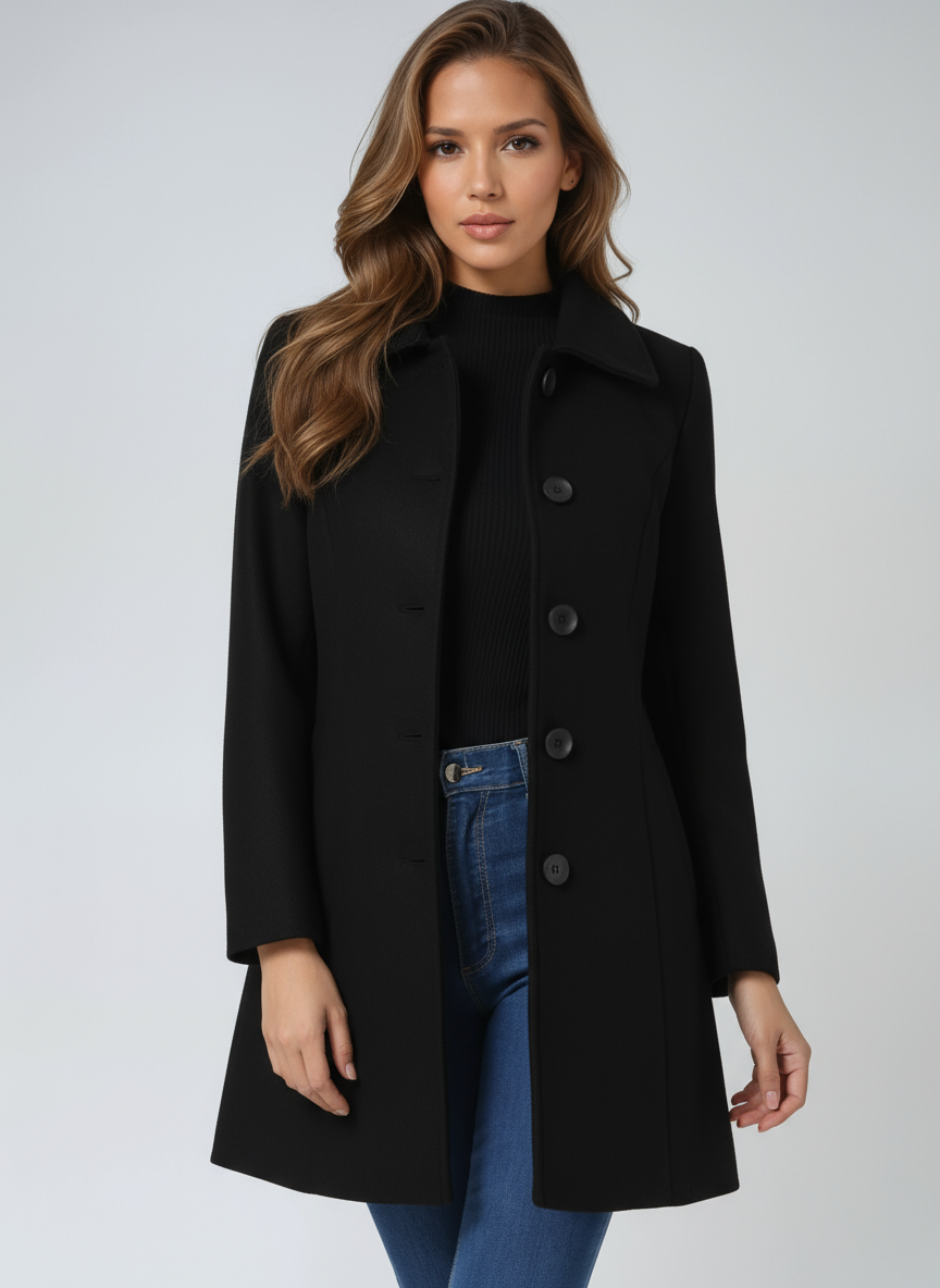Josephine | Dames Enkele Knopen Winter Trenchcoat