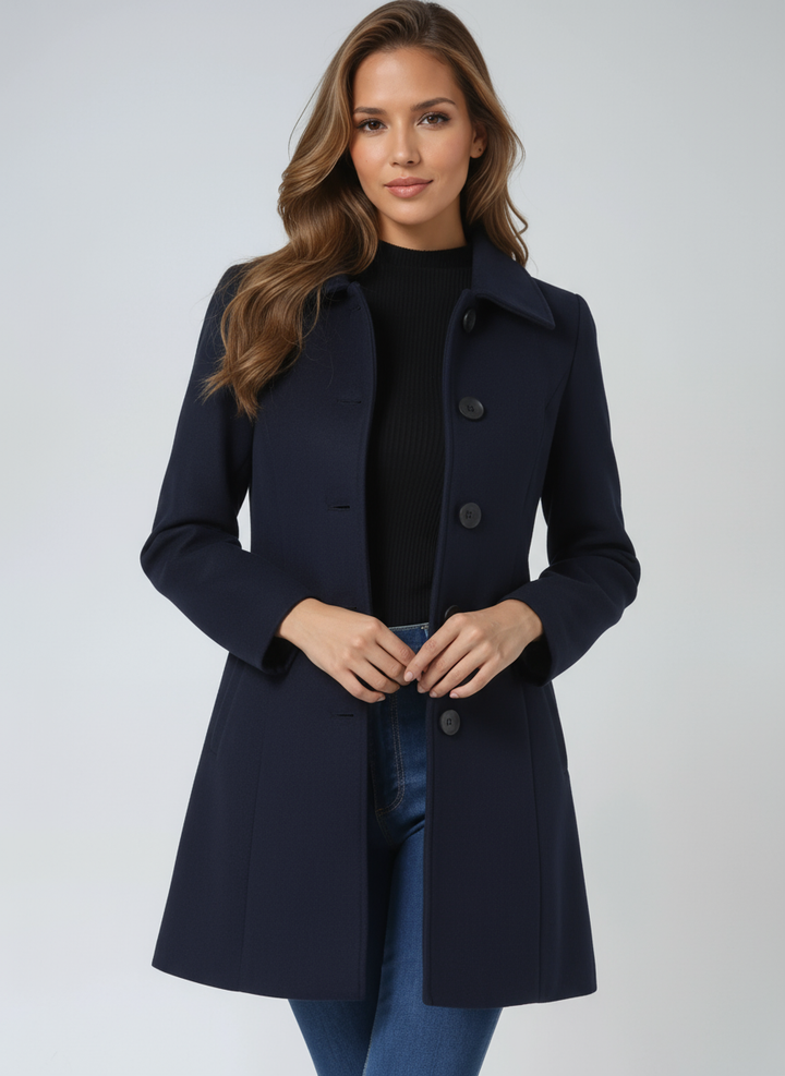 Josephine | Dames Enkele Knopen Winter Trenchcoat