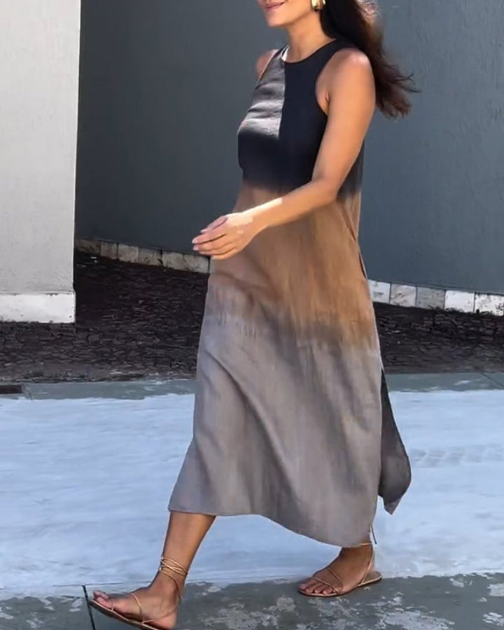 Modieuze Mouwloze Jurk