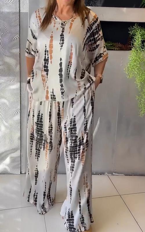 Marie - Casual Gedrukt Set