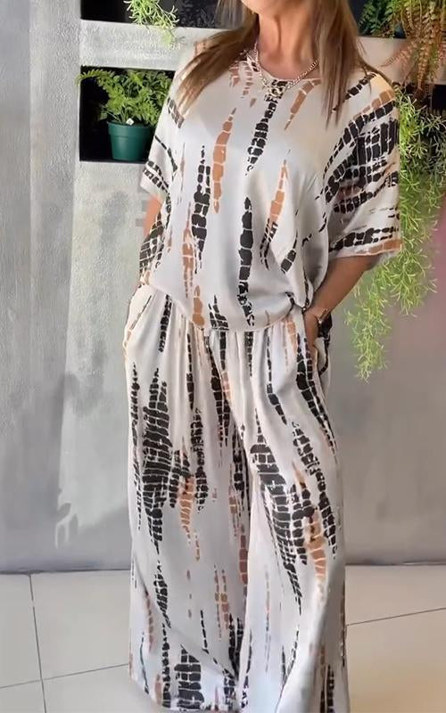 Marie - Casual Gedrukt Set