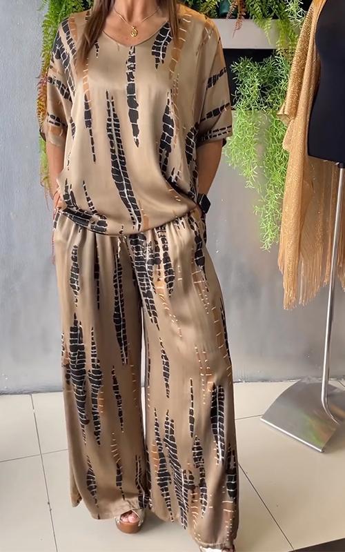 Marie - Casual Gedrukt Set