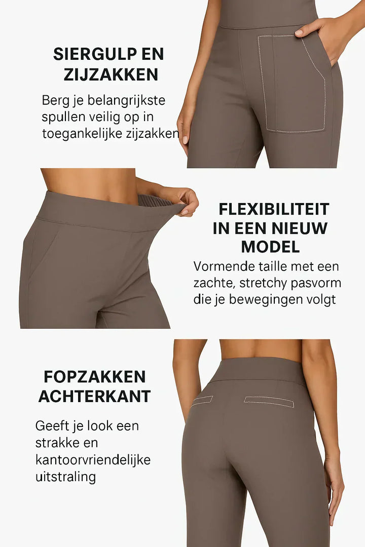 Elegante broek in zachte jersey